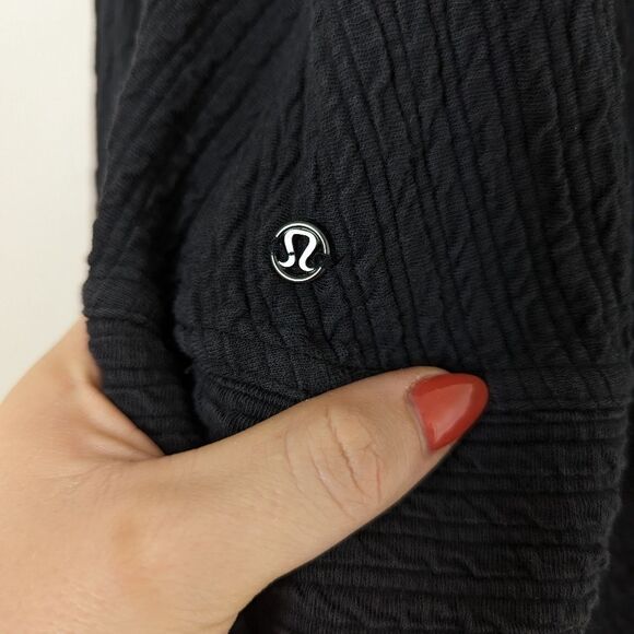 Lululemon dark heathered graphite grey Retreat Yourself textured pullover - Picture 4 of 6